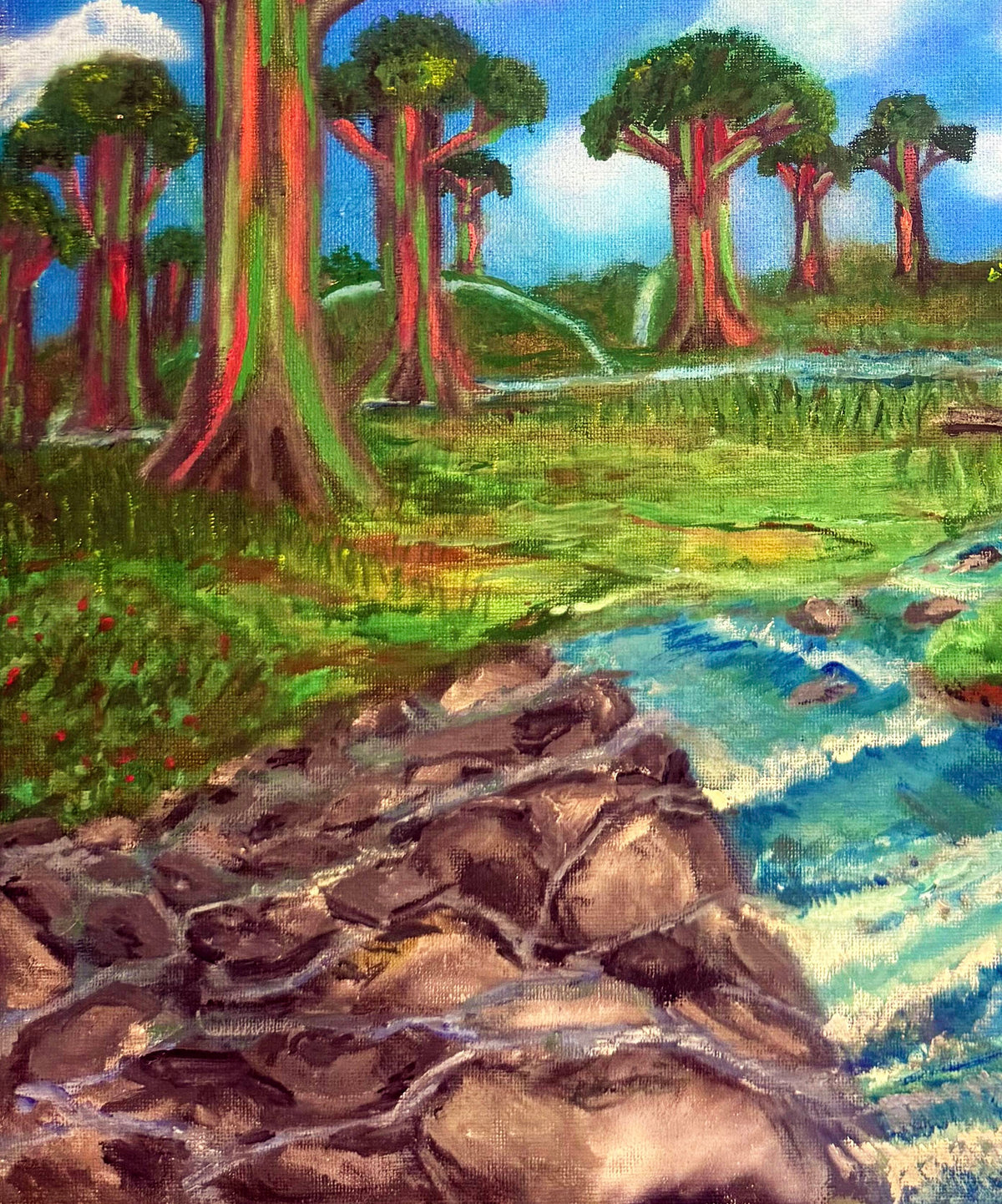 RAINBOW EUCALYPTUS TREES PRINT
